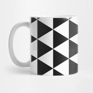 Black and White Triangular Seamless Pattern 001#002 Mug